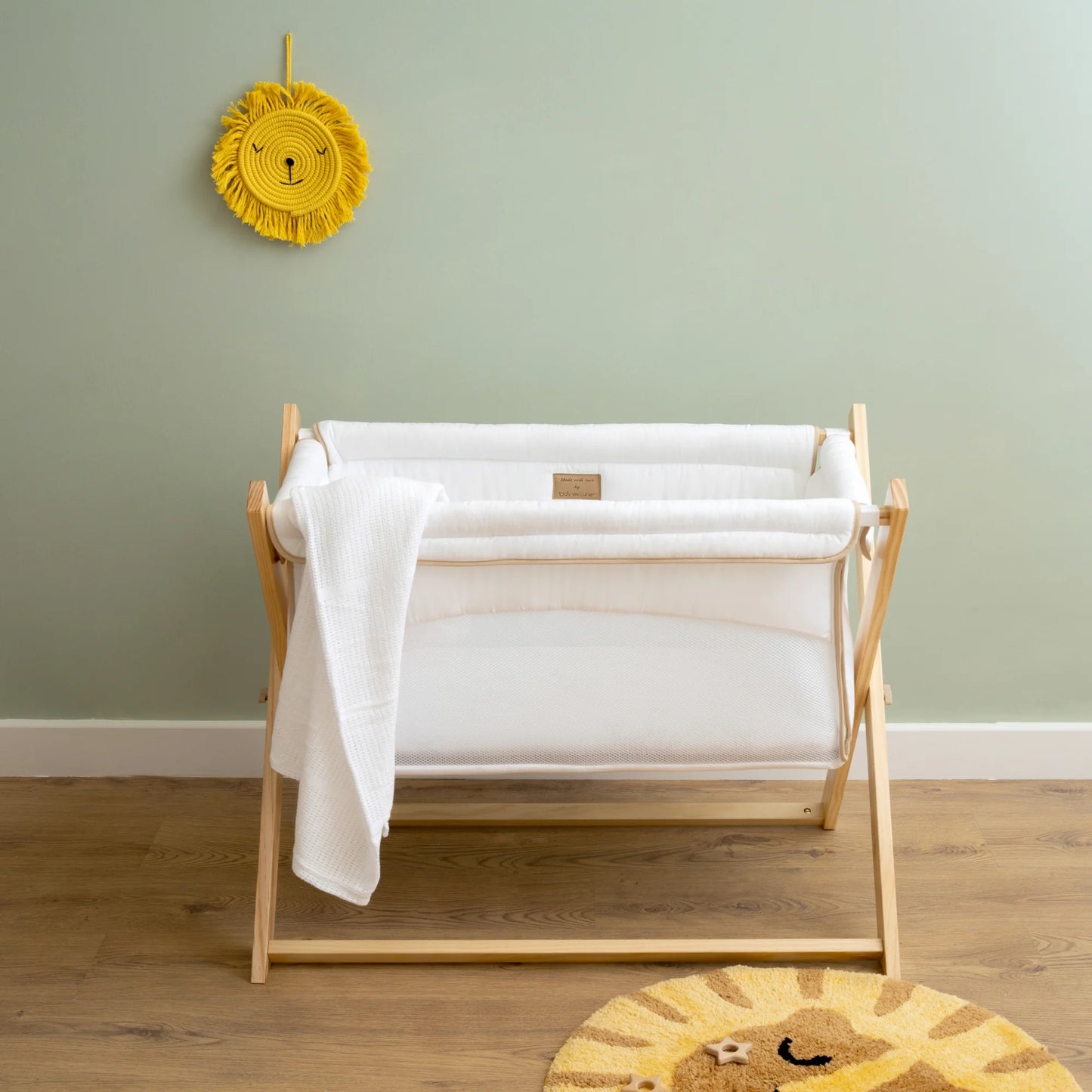 Organic Folding Crib Sage Green