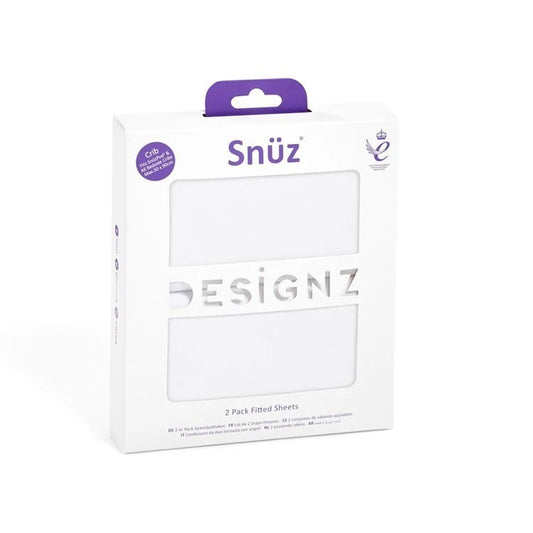 Crib Fitted Sheets 2 Pack White